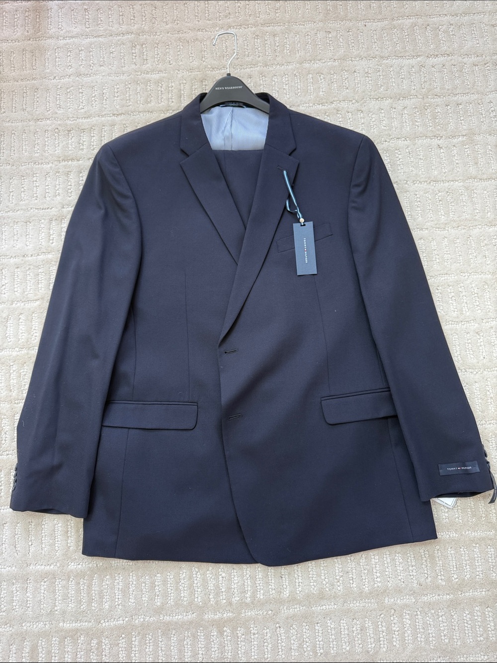 **** NWT- Tommy Hilfiger “Nathan” 2- Piece Suit  (100% Worsted Wool)